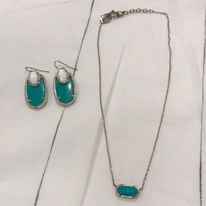 Kendra Scott Necklace and Earring Set
